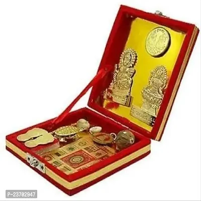 Haridwar Divine Sri Dhan Laxmi- Kuber Bhandari Yantra Brass Yantra (Pack of 1 Box)-thumb4