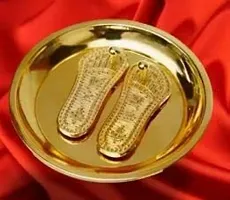 Haridwar Divine Shri Lakshmi MATA Charan Paduka Golden-thumb1