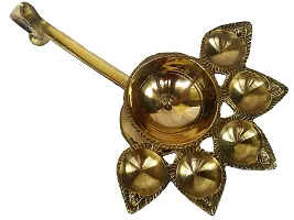 Haridwar Divine  Pach Aarti Diya | Deepak Diya | Jyoti Diva, Oil/ghee Pooja Lantern for Home Temple and for aarti-thumb3