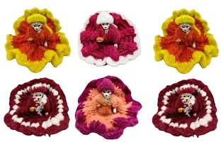 Haridwar Divine Winter Fur Fabric Poshak Set of 6 ndash; Laddu Gopal Semi-Winter Dress for Size 0-thumb1