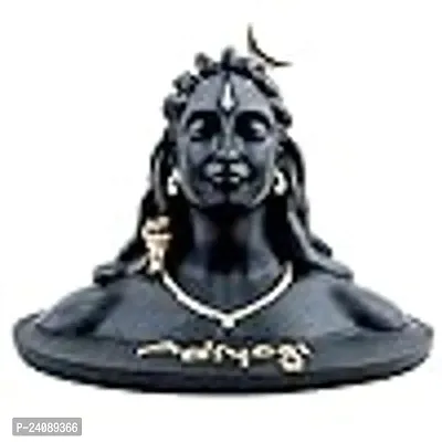Haridwar Divine Polyresin Adiyogi Shiva Statue for Car Dash Board  Gift, Idol/Adiyogi/Murti/Car Murti/adiyogi for Home  Office Decor (Black)-thumb0