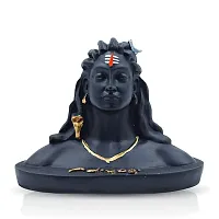 Haridwar Divine Polyresin Adiyogi Shiva Statue for Car Dash Board  Gift, Idol/Adiyogi/Murti/Car Murti/adiyogi for Home  Office Decor (Black)-thumb2