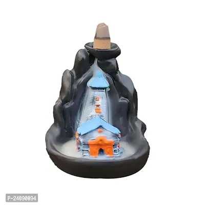 Haridwar Divine Figurine Backflow Smoke Fountain with 10pc Scented Incense Cone-thumb0