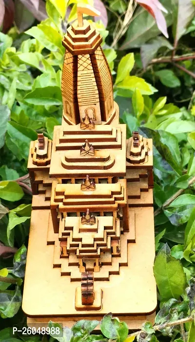 Haridwar Divine Shri Ram mandir Ayodhya 3D Wood Tempal for Home Decoration, Office Ram Mandir 3D Model, Brown-thumb3