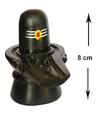 Haridwar  divine MITTRA Shivling Figurine,  Black, 1 Piece tilak Shiv ling best qulity-thumb1