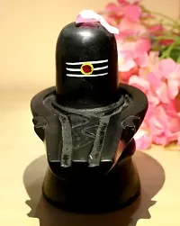 Haridwar  divine MITTRA Shivling Figurine,  Black, 1 Piece tilak Shiv ling best qulity-thumb3