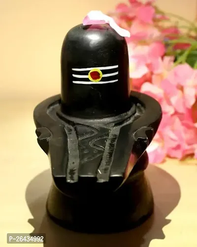 Haridwar  divine MITTRA Shivling Figurine,  Black, 1 Piece tilak Shiv ling best qulity-thumb4