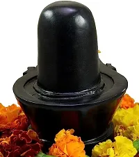 Haridwar Divine Marble Tilak Shivling Stone Shivlinga for Pooja Shivling Idol Shiva Lingam | Superfine Quality for Jalabhishekam, Temple-thumb1