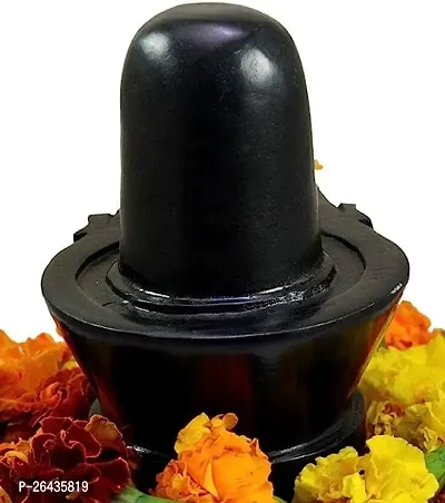 Haridwar Divine Marble Tilak Shivling Stone Shivlinga for Pooja Shivling Idol Shiva Lingam | Superfine Quality for Jalabhishekam, Temple-thumb2
