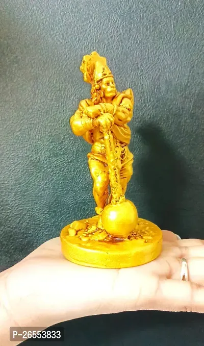 Haridwar Divine Bahubali Hanuman Idol Home Decor Item Hanuman Murti Statue for Gift (1 Piece)-thumb2