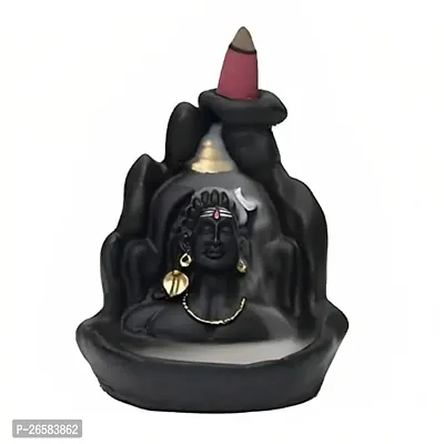 Haridwar Divine Adiyogi, Mahadev, Shiv Shankara Backflow Cone Incense Holder Decorative Showpiece  Smoke Backflow Scented Cone Incenses-thumb0