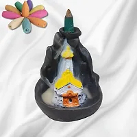 Haridwar Divine Meditating Shiv Mahakal Smoke Fountain Adiyogi Incense Holder with Free 10 Units of Cones-thumb4