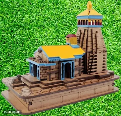 Haridwar Divine Decorative Wooden Shri Kedarnath Temple || Hand Crafted Wooden Temple || Wooden Miniature Mandir-thumb2