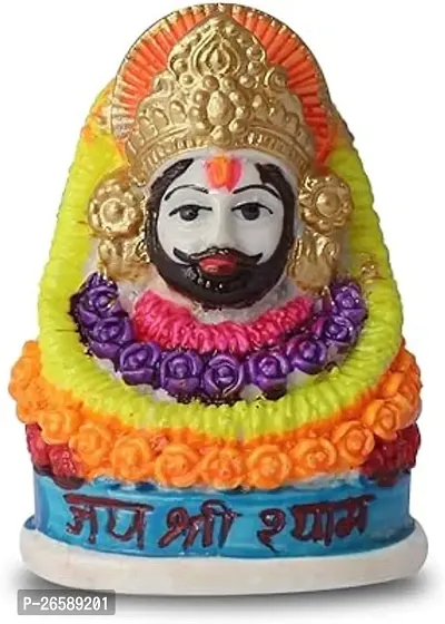 Haridwar Divine Shyam Baba Statue for Home Temple (Polyresin, Multicolor)