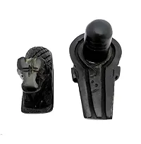 Haridwar Divine Black Marble Shiv ji   Nandi ji Idol Set for Pooja-thumb1