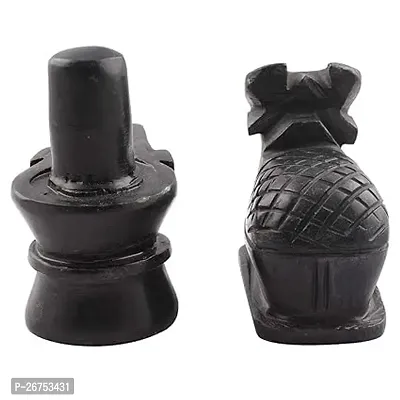 Haridwar Divine Black Marble Shiv ji   Nandi ji Idol Set for Pooja-thumb5