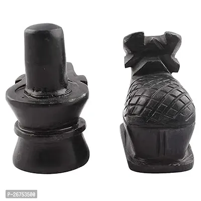 Haridwar Divine Marble Black Stone Shivling Nandi for Pooja, Nandi Pindi Marble, Nandi Idol Shiva, shivalingam Home, Shiva Linga, Black shivlinga Office-thumb4