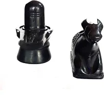 Haridwar Divine Marble Black Stone Shivling Nandi for Pooja, Nandi Pindi Marble, Nandi Idol Shiva, shivalingam Home, Shiva Linga, Black shivlinga Office-thumb4