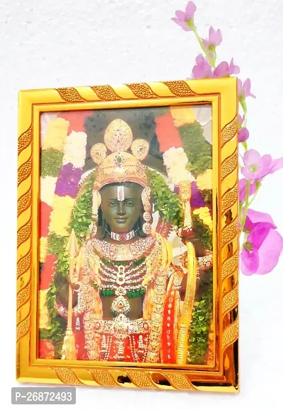 Haridwar Divine Shree Ram  Lala Murti of Ayodhya Ram Mandir Photo Frame for Pooja Room and Home Wall Decoration