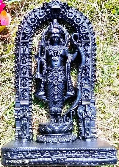 The Lord Ram Lalla Is Made Of Polyresin Material In Black   Colour .Lord Rama, The Seventh avatar of Lord Vishnu in Hinduism.-thumb0