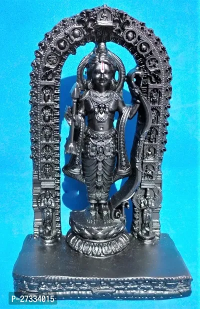 Ayodhya Theme Develop Lord Ram Lalla Statue. With Made Of Pure  Polyresin Material In Black Colour.-thumb2