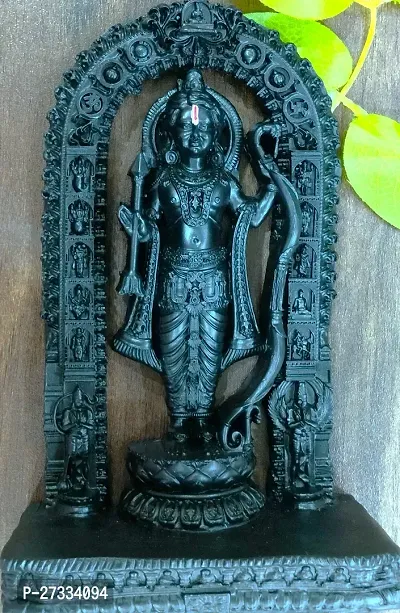In Black Colour Lord Ram Lalla Statue Is Made From Fine Quality Polyresin Material. To Place In Our Home Tample.-thumb2