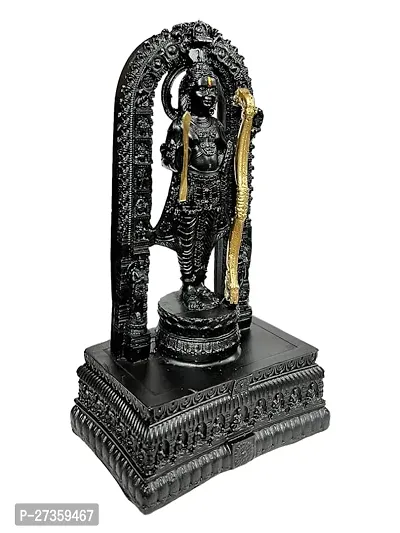 Ram Lalla Comes To Ayodhya Ram Mandir Ram Janmbhumi Ram Lalla Statue In Black Colour Showpiece Decorate.