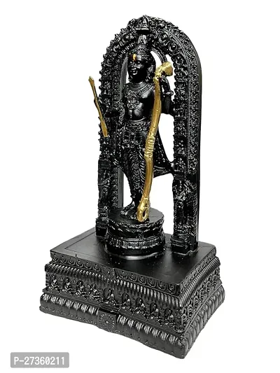 Polyresin Made Ram Lalla Statue In Black Colour. Ram Lalla Comes To Positive Energy .