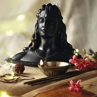 Adiyogi Statue With Rudraksha Mala For Car Accessories For Dash Board, Pooja  Gift, Decor Items For Home  Office, Desk And Table.-thumb1