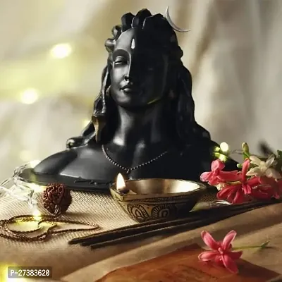 Adiyogi Statue With Rudraksha Mala For Car Accessories For Dash Board, Pooja  Gift, Decor Items For Home  Office, Desk And Table.-thumb2