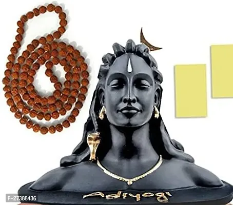 Rudraksh Mala With 108 Beads  And Lord Adiyogi Shive Made With Fine Quality Polyresin-thumb0