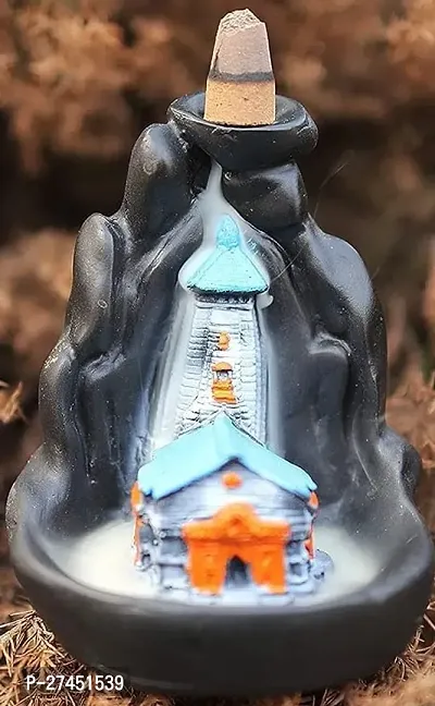 Lord Kedarnath Dham Idol Smoke Kedarnath Mandir with 10 Backflow Cone-thumb2