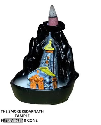 Shri Kedarnath Dham Lord Smoke Kedarnath Mandir With Free 10  Backflow  Cone , The Kedarnath  Tample Is Give a Good Source Of Energy-thumb0