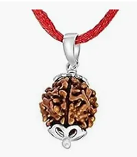 Three Mukhi  Rudraksha Original Nepali 3 Mukhi Rudraksha 3 faced Rudraksha With In Brown Colour  And Made With Wooden Material-thumb1