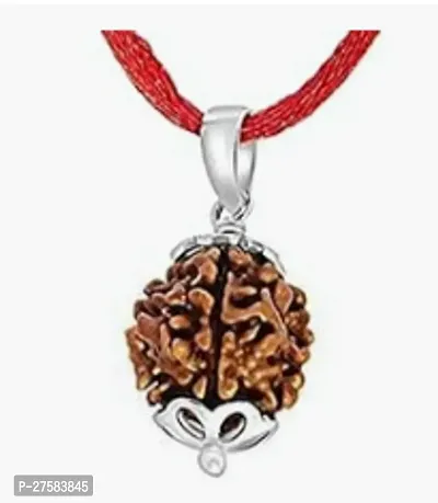 Three Mukhi  Rudraksha Original Nepali 3 Mukhi Rudraksha 3 faced Rudraksha With In Brown Colour  And Made With Wooden Material-thumb2