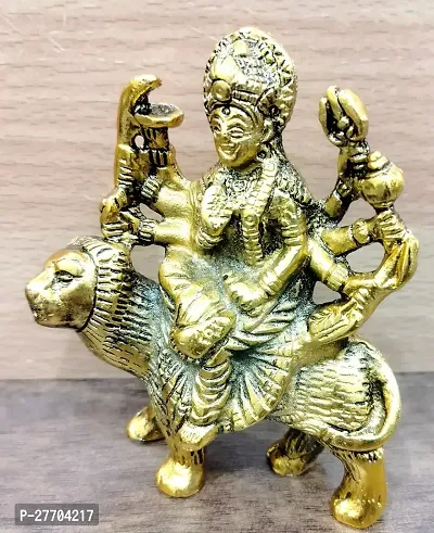 Mata Durga Devi Metal Statue Navratri Special Length 4 Inch To Worship In Tample Decor And Showpiece Religions Gifting Also