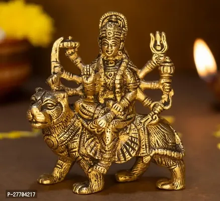 Mata Durga Devi Metal Statue Navratri Special Length 4 Inch To Worship In Tample Decor And Showpiece Religions Gifting Also-thumb2