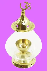 Brass Material Akhand Diya Pooja Diya Worship In Tample Home Tample The Diya With Curved Glass Decorate Home Festivals And Other Occasion-thumb2