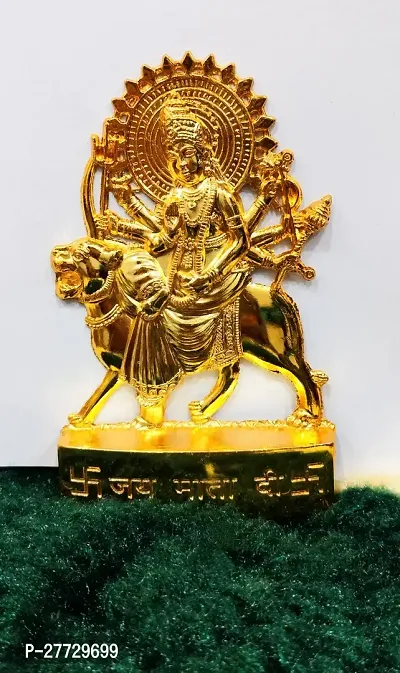 Flat Durga Maa  Goddess Maa Durga Devi Idol Statue Sherawali Mata Rani Spiritual Puja Vastu Showpiece Figurine - Religious Murti Pooja Gift