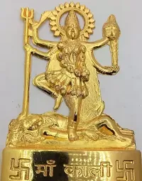 Metal Kali Mata Flate Kali Mata Rani Hindu Religinous Kali Mata Worship In Tample Home Tample  Home Decor Car Dashboard And Gifting Also-thumb1