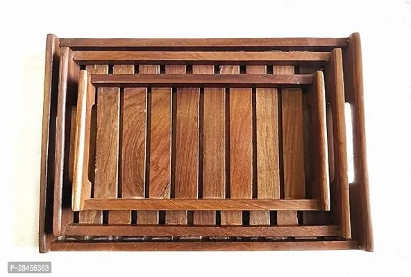 Wooden Tray For Serving Pack Of 3-thumb3