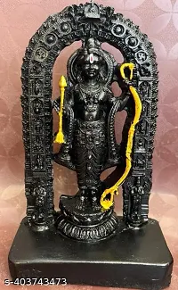 Ram Lalla Idol Miniature Sculpture and Ram Mandir Combo-thumb2