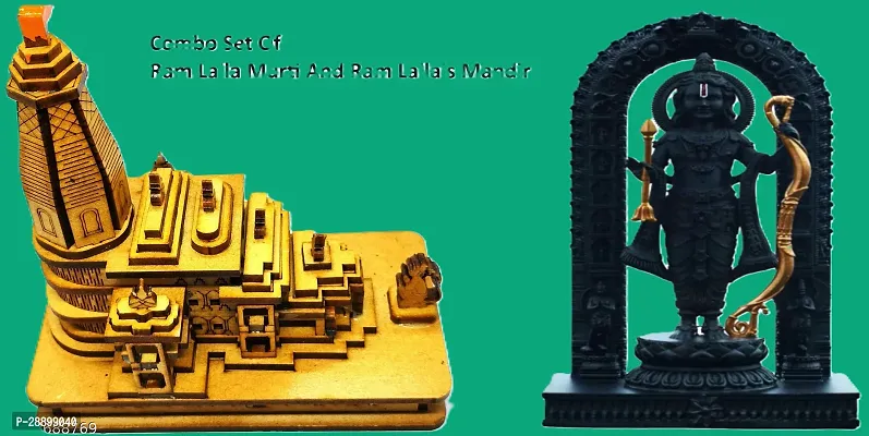 Ayodhya Ram Mandir with Ram Lalla Statue, 3D Ram Janmabhumi Temple-thumb0