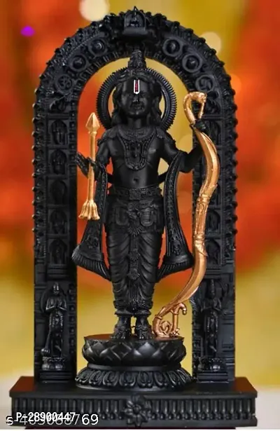 Shree Ram Lalla Murti for Car Dashboard Ayodhya Mandir Ramlalla Temple combo-thumb2