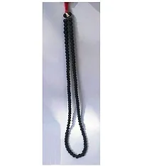 HARIDWAR DIVINE Shaligram Or Vaijanti Mala  Japa Mala, Black Vishnu shaligram mala With Vaijanti Mala  108+1 Beads,   for Pooja Men Women  Unisex-thumb2