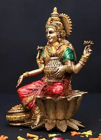 HARIDWAR DIVINE Polyresin Marble Power Panchmukhi Laxmi MATA Statue for Home Pooja / Temple  / Diwali Pooja-thumb2