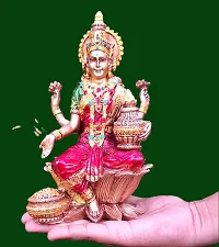 HARIDWAR DIVINE Polyresin Laxmi MATA Murti Laxmi Ji Murti Statue Idol for Pooja Good Luck Money / Temple  .-thumb1