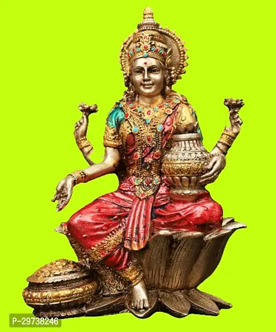 HARIDWAR DIVINE Lakshmi Idol for Home  Office Temple I Living Room I Laxmi ji I Devi Maa I MATA Rani I Bronze God Idols I Pooja Room I Office Temple-thumb2