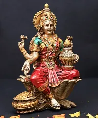 HARIDWAR DIVINE Lakshmi Idol for Home  Office Temple I Living Room I Laxmi ji I Devi Maa I MATA Rani I Bronze God Idols I Pooja Room I Office Temple-thumb2