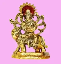 HARIDWAR DIVINE Maa Durga Devi Idol Statue Sherawali MATA Rani Spiritual Puja Vastu Showpiece Figurine - Religious Murti Pooja Murti Gift-thumb1